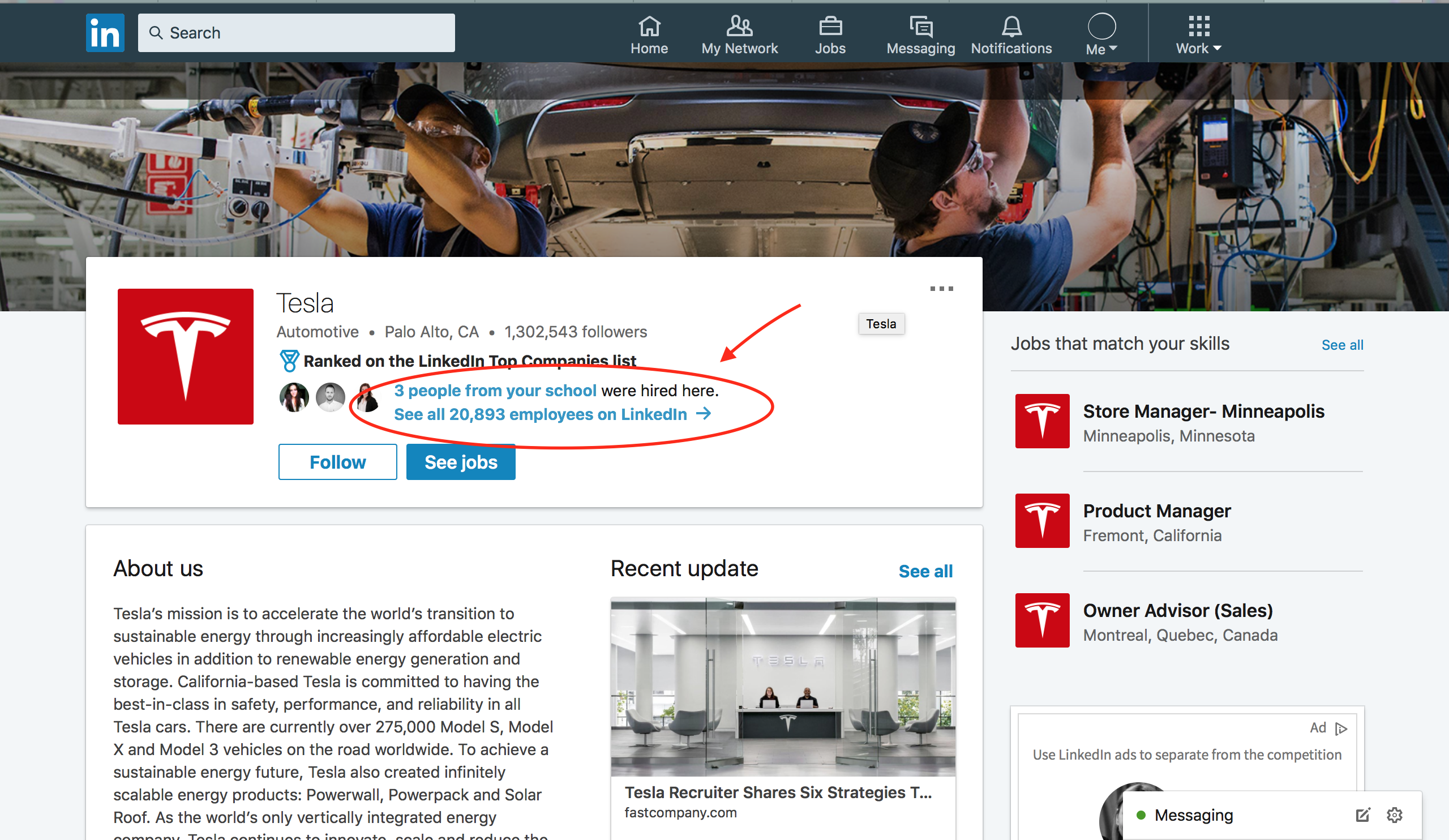 How to reach decision makers at Tesla